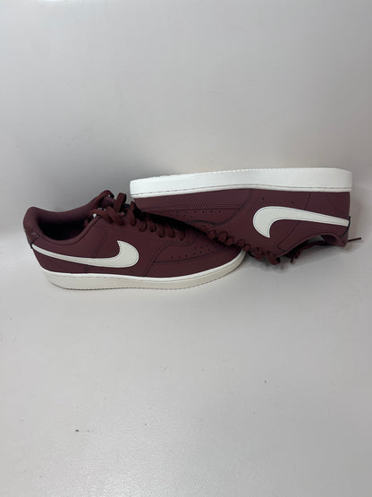 Nike Court Vision Lo, size 9.5 ,Red Sepia/Pale Ivory